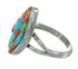 Silver Multicolor Whiterock Ring Size 6-3/4 YX84056