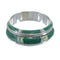 Turquoise And Opal Inlay Sterling Silver Ring Size 5-1/2 AX86841