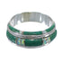 Turquoise And Opal Inlay Sterling Silver Ring Size 5-1/2 AX86841