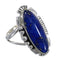 Lapis Silver Southwest Ring Size 4-1/2 QX86656