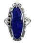 Lapis Southwestern Sterling Silver Ring Size 4-3/4 QX86678