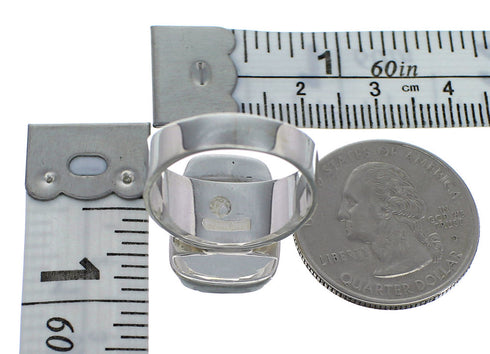 Lapis Silver Southwestern Ring Size 5-1/4 AX92362