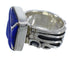 Sterling Silver Lapis Inlay Ring Size 5-1/4 AX92374