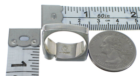 Southwestern Authentic Sterling Silver Lapis Ring Size 5-1/2 AX92409