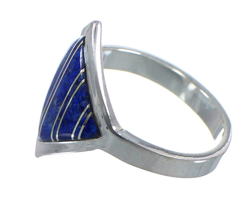Silver Jewelry Lapis Ring Size 6-1/4 AX92430