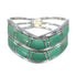 Southwestern Turquoise And Silver Ring Size 7-1/4 YX92583