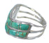 Southwest Sterling Silver Turquoise Ring Size 4-3/4 YX92621