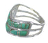 Southwestern Sterling Silver And Turquoise Ring Size 7-1/4 YX92646