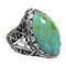 Authentic Sterling Silver And Turquoise Ring Size 5-1/2 RX92910