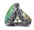 Authentic Sterling Silver And Turquoise Ring Size 5-1/2 RX92910