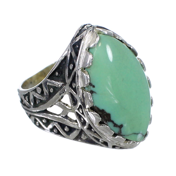 Turquoise Authentic Sterling Silver Ring Size 6 RX92916