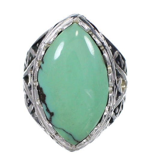 Turquoise Authentic Sterling Silver Ring Size 6 RX92916