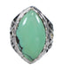 Turquoise Authentic Sterling Silver Ring Size 6 RX92916