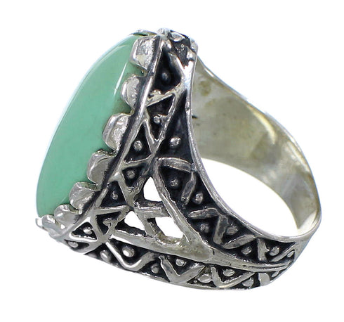 Turquoise Authentic Sterling Silver Ring Size 6 RX92916