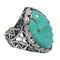 Turquoise Genuine Sterling Silver Ring Size 6-1/2 RX92918