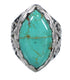Turquoise Genuine Sterling Silver Ring Size 6-1/2 RX92918
