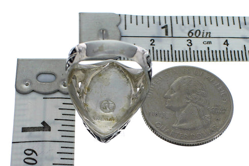 Turquoise Genuine Sterling Silver Ring Size 6-1/2 RX92918