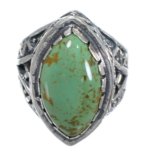 Turquoise Genuine Sterling Silver Jewelry Ring Size 8-1/2 RX92946