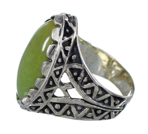 Southwestern Turquoise Authentic Sterling Silver Ring Size 7-1/2 RX92999