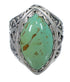 Genuine Sterling Silver And Turquoise Ring Size 7-3/4 RX93005