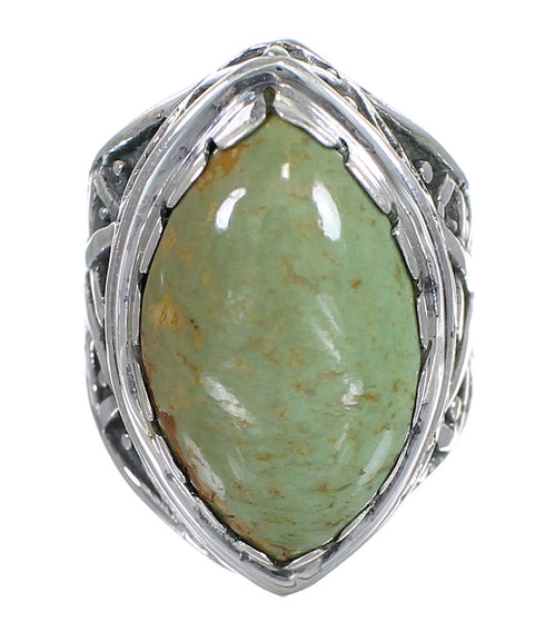Turquoise And Sterling Silver Southwestern Ring Size 4-1/2 RX93028