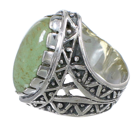 Turquoise And Sterling Silver Southwestern Ring Size 4-1/2 RX93028
