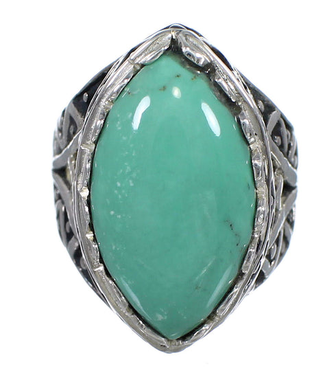 Authentic Sterling Silver Turquoise Jewelry Ring Size 6-1/4 RX93060