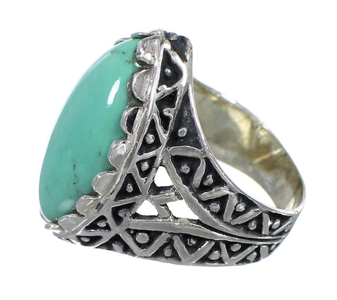 Authentic Sterling Silver Turquoise Jewelry Ring Size 6-1/4 RX93060