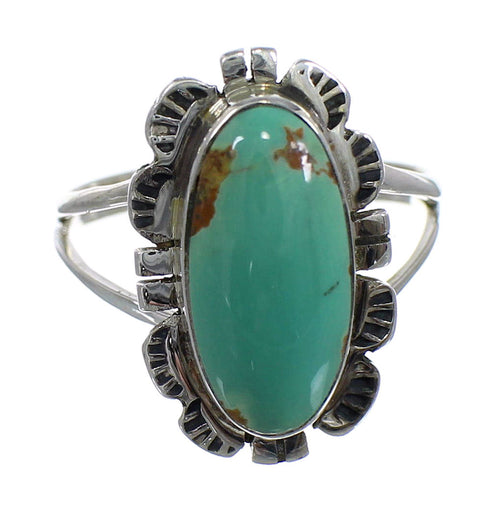 Sterling Silver Turquoise Southwest Ring Size 4-1/2 FX92816