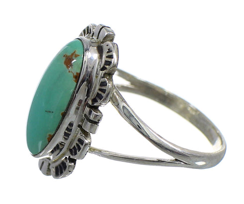 Sterling Silver Turquoise Southwest Ring Size 4-1/2 FX92816