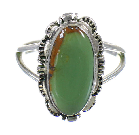 Genuine Sterling Silver Turquoise Southwest Ring Size 5 FX92857