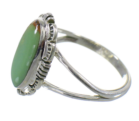 Genuine Sterling Silver Turquoise Southwest Ring Size 5 FX92857