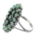 Genuine Sterling Silver Turquoise Needlepoint Ring Size 5 FX92791