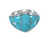 Silver Turquoise Southwestern Ring Size 6-3/4 AX90590