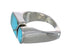 Turquoise Inlay Jewelry Silver Southwest Ring Size 5-3/4 AX90614