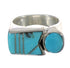 Authentic Sterling Silver Southwestern Jewelry Turquoise Ring Size 4-1/2 AX90623