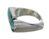 Authentic Sterling Silver Southwestern Jewelry Turquoise Inlay Ring Size 7 AX90625
