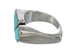 Silver Jewelry Southwest Turquoise Ring Size 6 AX90647
