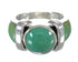 Silver Southwest Turquoise Ring Size 5-1/4 AX90954