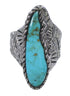 Sterling Silver Turquoise Jewelry Ring Size 7 FX93278