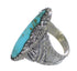 Sterling Silver Turquoise Jewelry Ring Size 7 FX93278