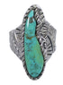 Genuine Sterling Silver Turquoise Southwest Ring Size 7-3/4 FX93297