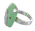 Genuine Sterling Silver Turquoise Jewelry Ring Size 7-3/4 RX88652