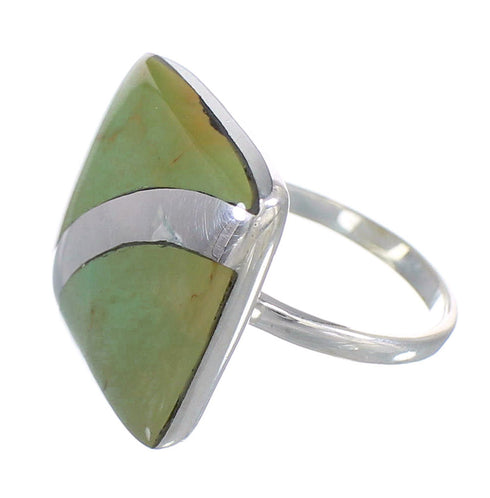 Sterling Silver Southwest Turquoise Jewelry Ring Size 5-1/2 RX88670