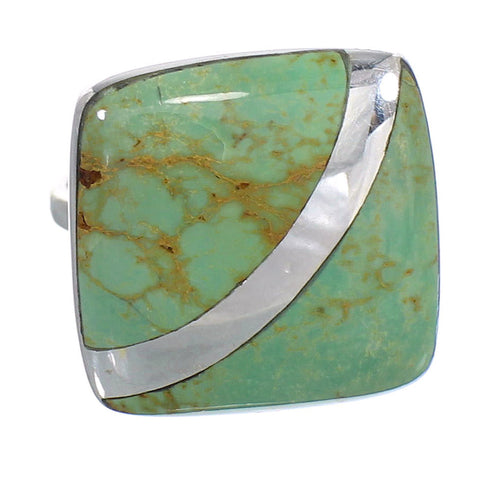 Sterling Silver Turquoise Southwestern Jewelry Ring Size 5-1/2 RX88703