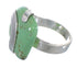 Southwestern Sterling Silver And Turquoise Jewelry Ring Size 4-1/2 RX88776