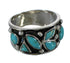 Southwest Sterling Silver Turquoise Ring Size 6-1/4 FX91355