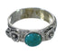 Flower Turquoise Silver Southwestern Ring Size 5 YX90520