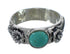 Southwestern Turquoise And Authentic Sterling Silver Flower Ring Size 7-3/4 YX90678