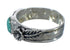 Southwestern Turquoise And Authentic Sterling Silver Flower Ring Size 7-3/4 YX90678